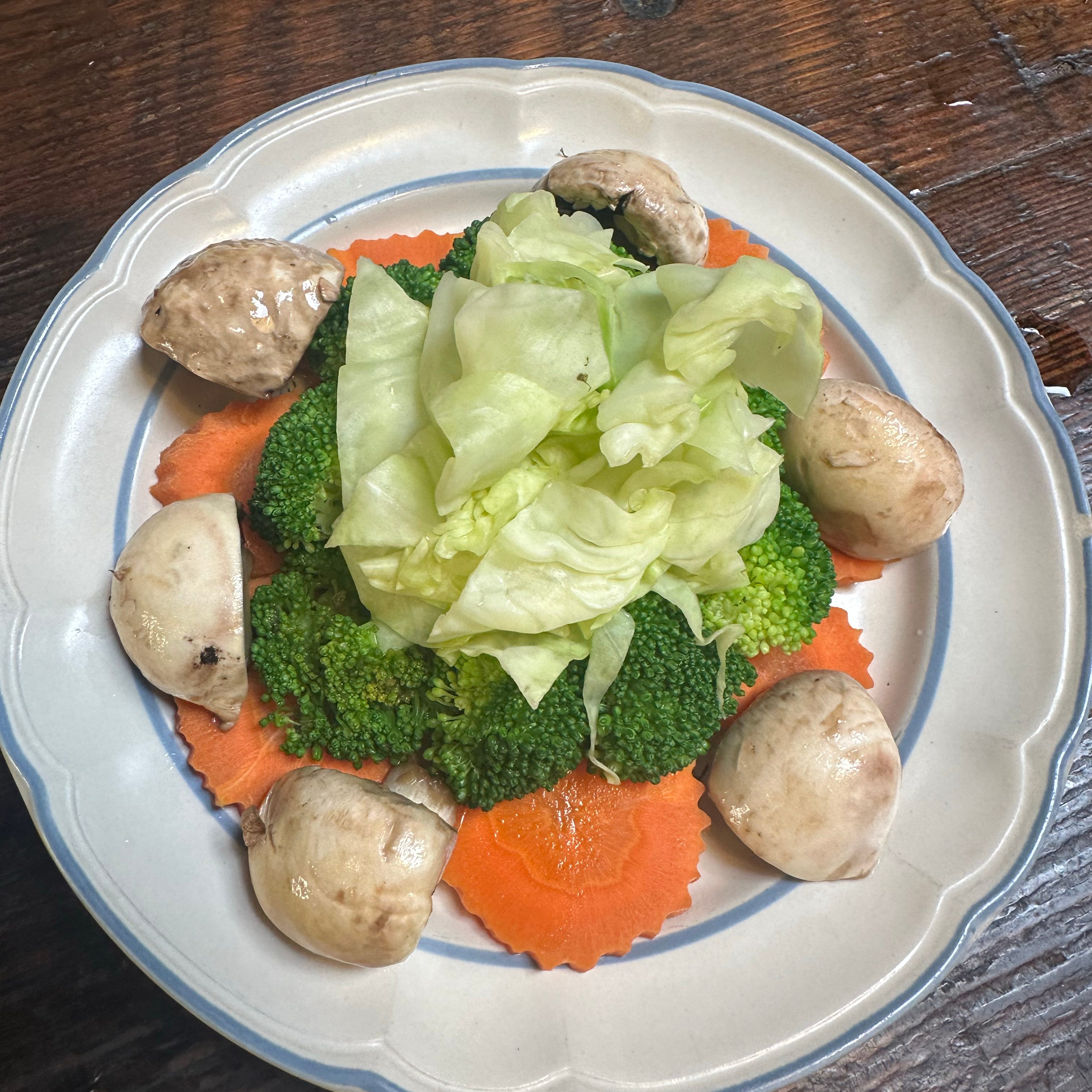 Steamed Vegetables.