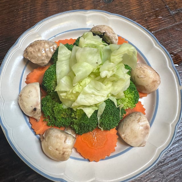 Steamed Vegetables.