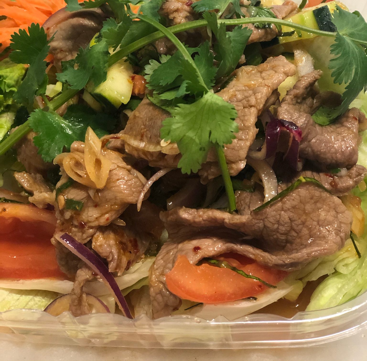 Spicy Beef Salad.