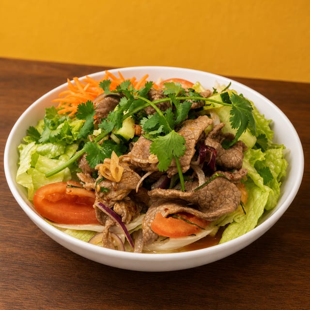 Spicy Beef Salad.