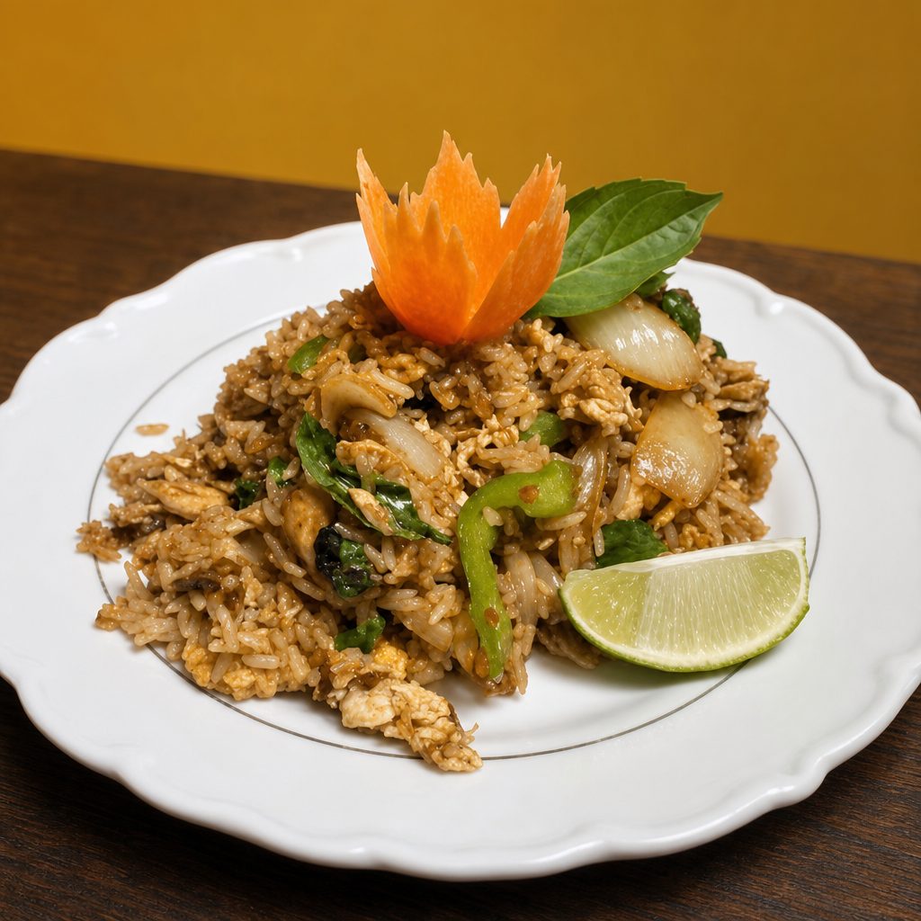 Spicy Basil Fried Rice.