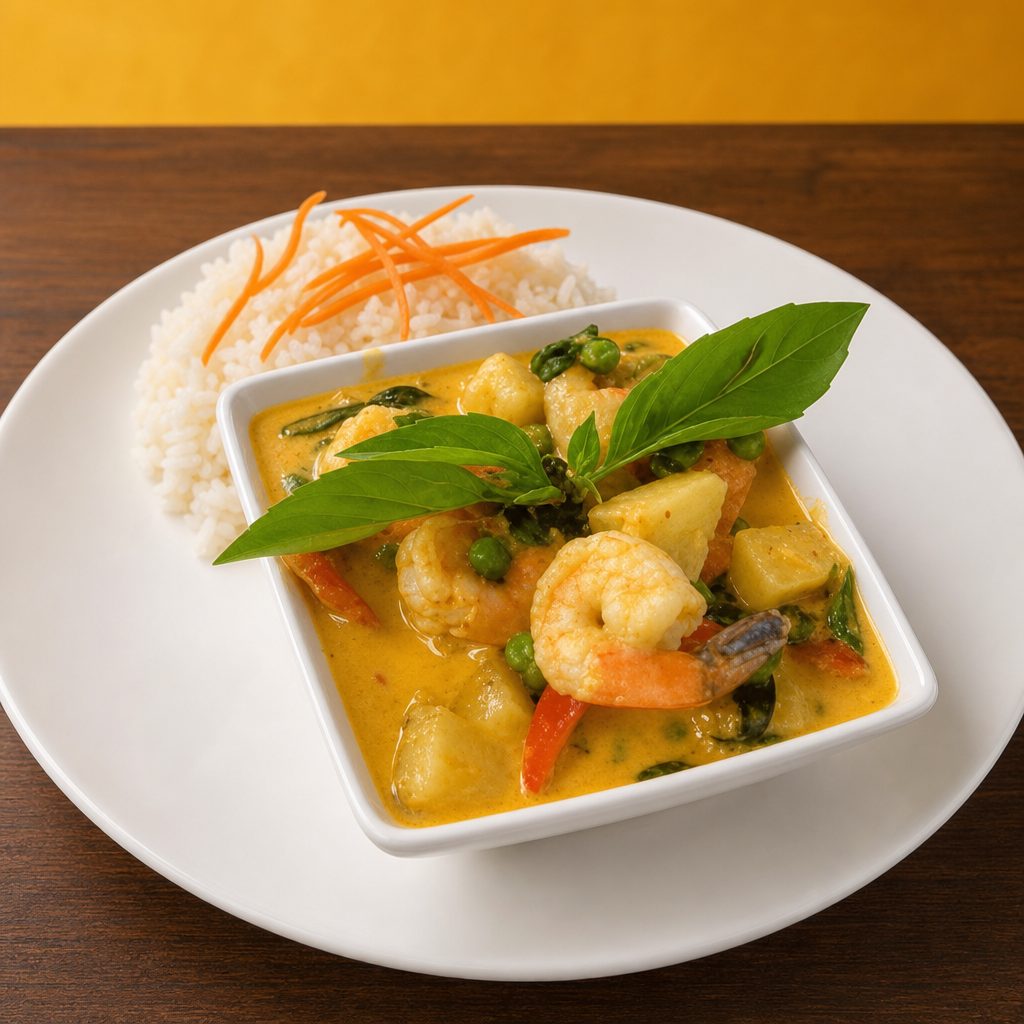 Shrimp'n Pineapple Curry.
