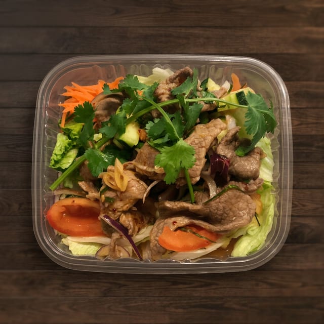 Spicy Beef Salad.